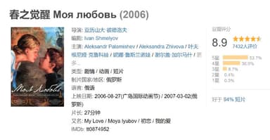 春之觉醒 Моя любовь (2006)
