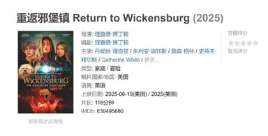 重返邪堡镇 Return to Wickensburg (2025)