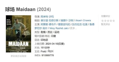 球场 Maidaan (2024)